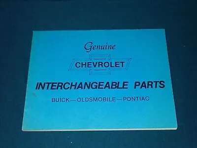 1981 Chevrolet Interchangeable Parts Catalog Buick Oldsmobile Pontiac • $22