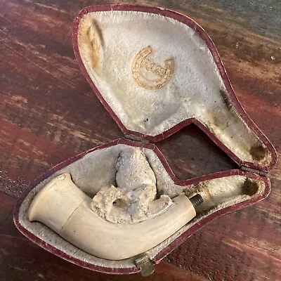 Vintage Meerschaum Tobacco Pipe Carved Owl • $0.99