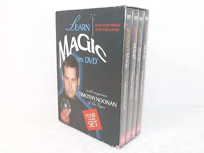 Learn Magic With Magician Timothy Noonan - Four Volume Set (DVD 2007 4-Disc) • $24.95