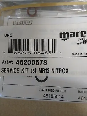 MARES MR12 NITROX Service Kit #46200678 MR 12 1st Stage Kit Scuba Regulator • $45