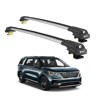 Turtle Roof Rack Kia Carnival 2021-2023 Roof Rack Turtle Air1 Silver • $124.99