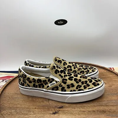 Vans Women’s  Classic Slip-On Cheetah Print Skate Shoes Sneakers Size 8 US • $48.99