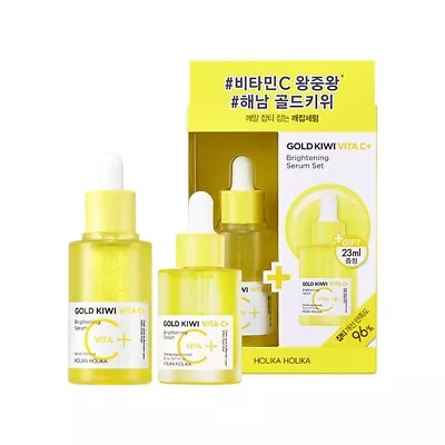 Holika Holika Gold Kiwi Vita C+ Brightening Serum Set (45ml+23ml) • $20.47