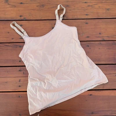 $4.50 • Buy Auden Size Large Maternity Women's Beige Nursing Cami Tank Top Adjustable Straps