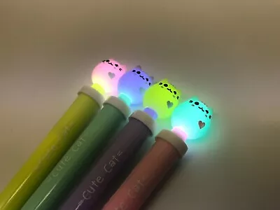 £3.99 • Buy Black Gel Pen - Party Bag Filler Christmas Stocking Filler LED Light Up Cat.