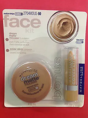 Maybelline Dream Matte Mousse Foundation MEDIUM BEIGE (MEDIUM-3) WITH CONCEALER • $29.71