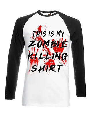 This Is My Zombie Killing Shirt Tshirt Dead Apocalypse Halloween Walking L318 • £15.95