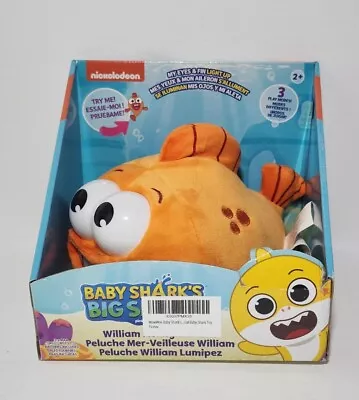 8 Inch Baby Shark's Big Show William Fishlight Flashlight Light Up Musical Plush • $24.95