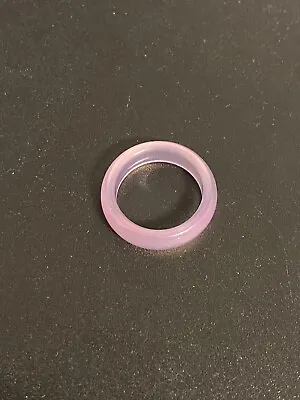 Beautiful Pink Jade Stone Band Ring/Rings 5MM Wide Size 7-8 • $7.99
