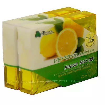 2 Pack Treefrog Jdm Lemon Squash Scent Air Freshener - Tree Frog Fresh Box Mini • $12.45