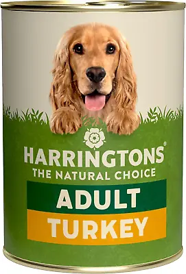 Grain Free Hypoallergenic Wet Dog Food Cans 12x400g Turkey With Veg  • £22.54