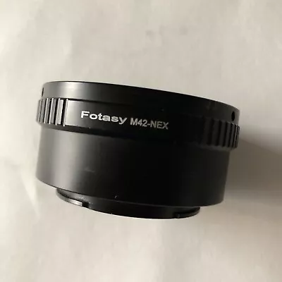 Fotasy M42 Lens To Sony E-mount Adapter Ring NEX-7 A9 A7 A7S A7R II A6300 A6600 • $19.99