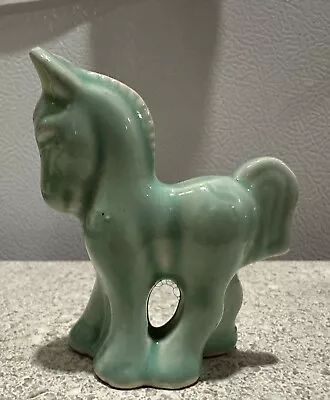 Vintage Morton Pottery Miniature Green Horse Figurine Ceramic 2.75” • $24.95