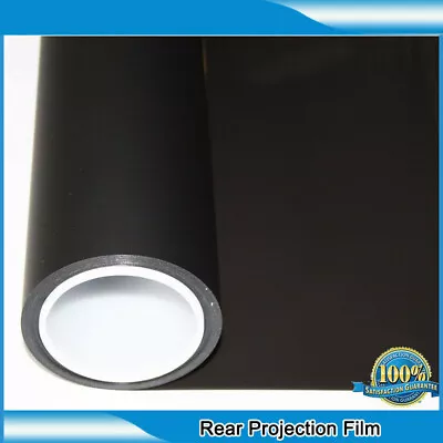 Black Holographic Rear Projection Screen Film Self Adhesive Window Film PET • $55