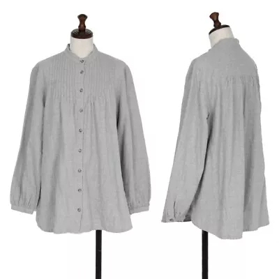 Mademoiselle NON NON Cotton Tuck Long Sleeve Shirt Size S-M(K-116251) • $178