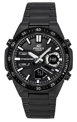 Casio Edifice Black Dial Sports Quartz 100M Men's Watch EFV-C110DC-1A • $198.19