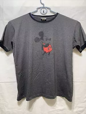 Vintage Disneyland Resort Mickey Mouse  Ringer Graphic T Shirt Large • $13.99