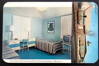 Walp’s Motel & Restaurant Allentown PA Schoen Furniture Television Postcard • $4