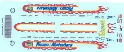 Yesteryear Pisano & Matsubara Vega Funny Car Decal • $14