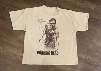 The Walking Dead Men's T-Shirt Size 3XL Zombie Graphic Print Short Sleeve • $8.22