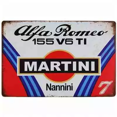 Martini Racing Team Alfa Romeo Vintage Novelty Metal Sign 12  X 8  Wall Art • $8.89