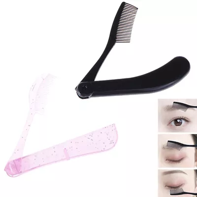 Mascara Separator Folding Comb Eyelashes Eyebrow Extension Brush Cosmetic To IM • $1.06