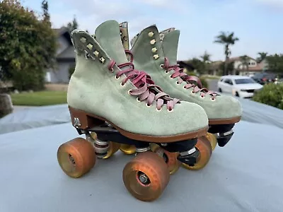 Moxi Lolly (Honeydew) Roller Skates Size 4 (Discontinued Color) • $300