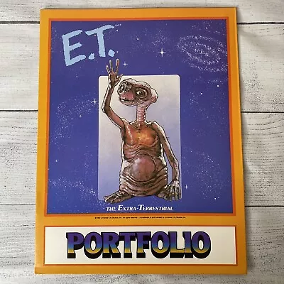 Vintage 1982 E.T. School Folder Portfolio The Extra-Terrestrial New Old Stock • $13.99