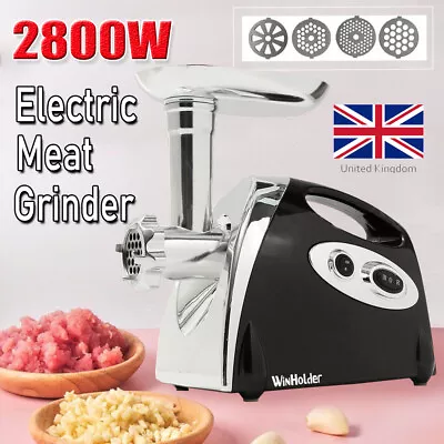 Heavy Duty Electric 2800W Meat Grinder Mincer & Sausage Maker Machine Commercial • £49.97