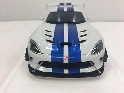 AUTOart 1/18 Scale Dodge Viper GTS-R Commemorative 71731 White X Blue With Box • $329