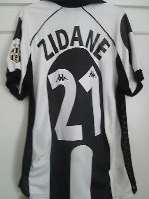 Juventus 1997-1998 Zidane 21 Home Football Shirt Size Small /44702 • £179.99