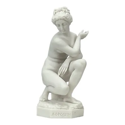 $58.90 • Buy The Lely Or Crouching Venus Aphrodite Kneeling Cast Marble Sculpture Statue Copy