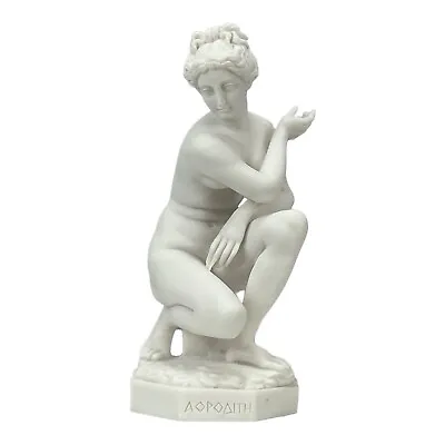 The Lely Or Crouching Venus Aphrodite Kneeling Cast Marble Sculpture Statue Copy • $58.90