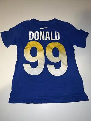 Aaron Donald # 99 Rams Youth Size Shirt Nike Size Small S Los Angeles • $9.99