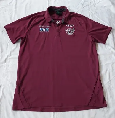 MANLY SEA EAGLES NRL Polo Shirt XL Mens NEW #088 • $29.99