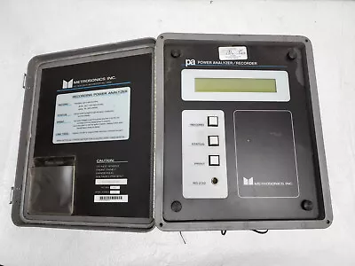 Metrosonics Recording Power Analyzer Pa-7-600-100-003 • $199.99