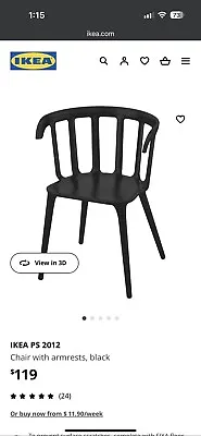 $100 • Buy 4 X IKEA PS 1202 Dining Chairs