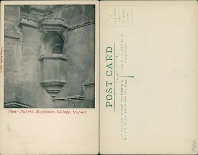 Oxford Stone Pulpit Magdalen College Savage Local Publisher • £4.55