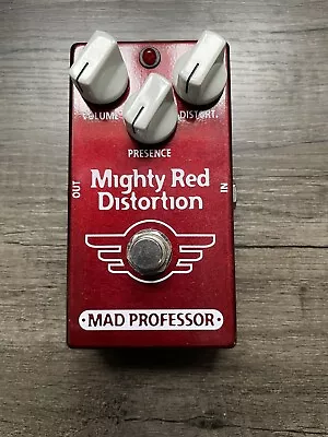 Mighty Red Distortion Guitar Pedal By Mad Professor  • $140