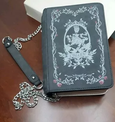 Twilight Saga Edward Cullen Family Crest Book Crossbody Bag Purse Chain Strap • $44.99