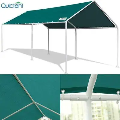 Quictent Heavy Duty Carport Canopy Outdoor PE Cover Garage Car Shelter 10x20 FT • $159.99