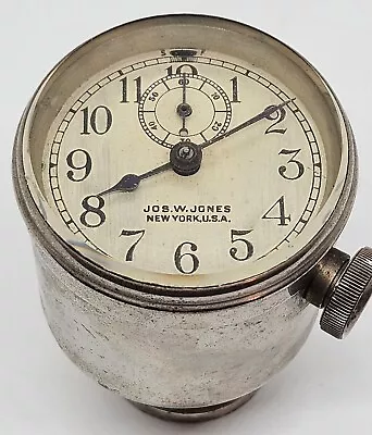 Antique Working JOS. W. JONES NY Early 1900's CHELSEA Car Automobile Dash Clock • $674.99