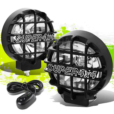 6  Round Black Body Clear Fog Light/offroad Super 4x4 Guard Work Lamp+grille • $43