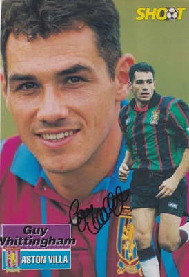 £5 • Buy GUY WHITTINGHAM (Aston Villa & Portsmouth FC) Hand SIGNED A4 Poster