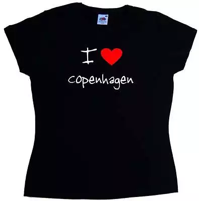 I Love Heart Copenhagen Ladies T-Shirt • $11.19