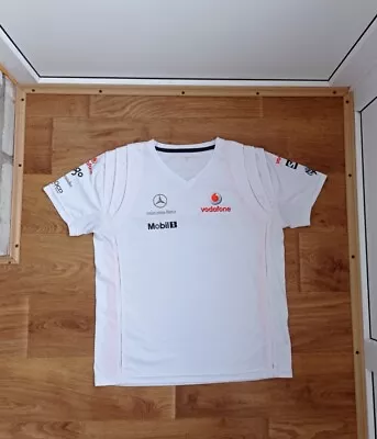 Formula 1 Vodafone Mclaren Mercedes Shirt Jersey Hamilton Era Size M Adult • $34.99