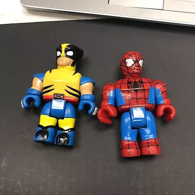 Mega Bloks Marvel Wolverine + Spiderman Figures • $4