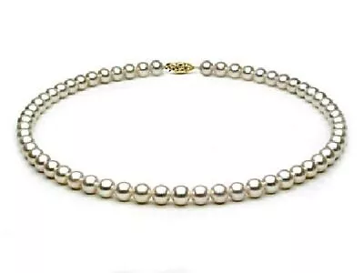 Freshwater Pearl Necklace 16 Inch  Gold Clasp 8-8.50mm • $187.50