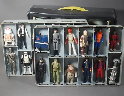 VINTAGE STAR WARS 25 ACTION FIGURES + WEAPONS + COLLECTOR'S CASE KENNER Lot • $274.99