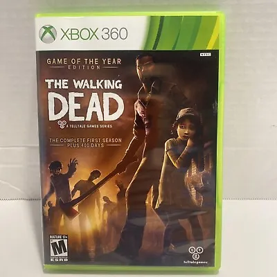 The Walking Dead Game Of The Year Edition (Microsoft Xbox 360 2013) Complete • $4.99